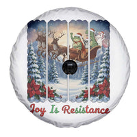 Joy Is Resistance Portland Frog Protest Spare Tire Cover Funny Holiday Meme Gift Idea - Wonder Print Shop
