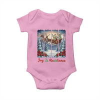 Joy Is Resistance Portland Frog Protest Baby Onesie Funny Holiday Meme Gift Idea - Wonder Print Shop