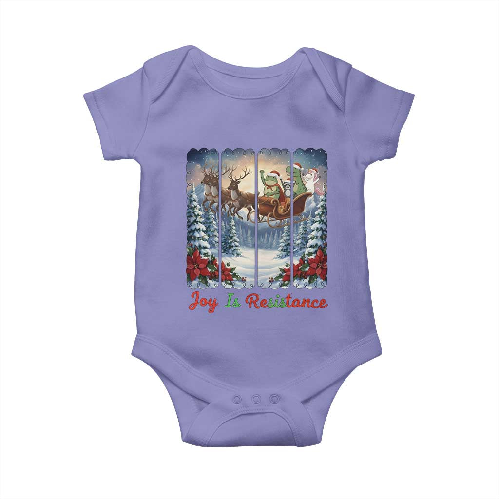 Joy Is Resistance Portland Frog Protest Baby Onesie Funny Holiday Meme Gift Idea - Wonder Print Shop