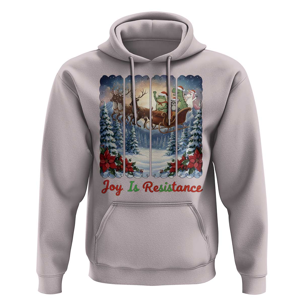 Joy Is Resistance Portland Frog Protest Hoodie Funny Holiday Meme Gift Idea - Wonder Print Shop