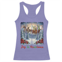 Joy Is Resistance Portland Frog Protest Racerback Tank Top Funny Holiday Meme Gift Idea - Wonder Print Shop