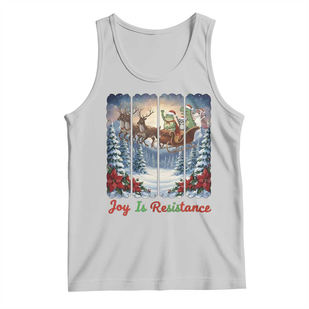 Joy Is Resistance Portland Frog Protest Tank Top Funny Holiday Meme Gift Idea - Wonder Print Shop