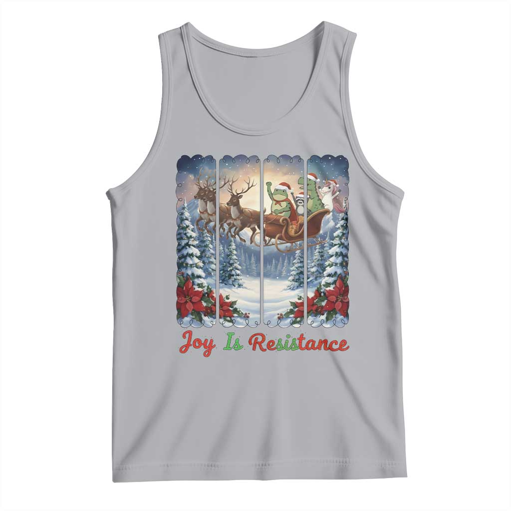 Joy Is Resistance Portland Frog Protest Tank Top Funny Holiday Meme Gift Idea - Wonder Print Shop