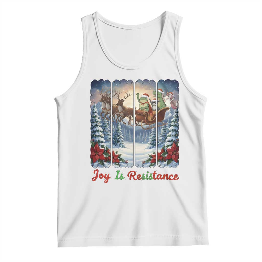 Joy Is Resistance Portland Frog Protest Tank Top Funny Holiday Meme Gift Idea - Wonder Print Shop