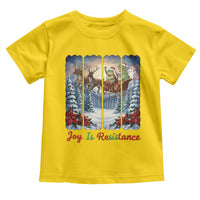 Joy Is Resistance Portland Frog Protest Toddler T Shirt Funny Holiday Meme Gift Idea - Wonder Print Shop