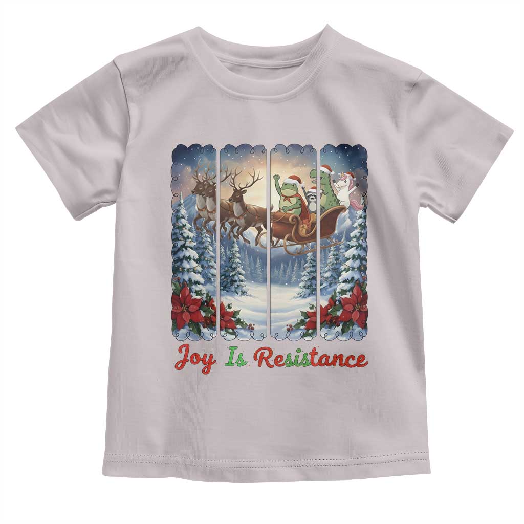 Joy Is Resistance Portland Frog Protest Toddler T Shirt Funny Holiday Meme Gift Idea - Wonder Print Shop