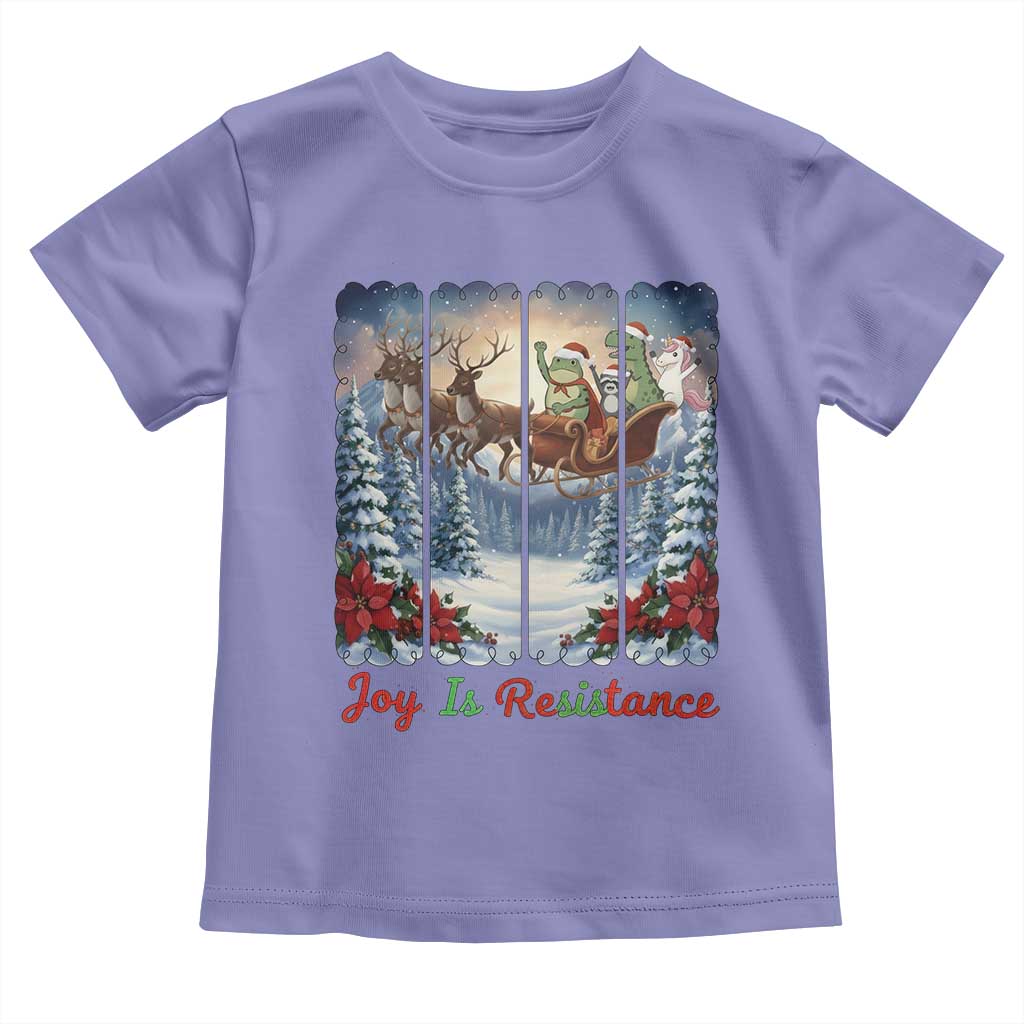 Joy Is Resistance Portland Frog Protest Toddler T Shirt Funny Holiday Meme Gift Idea - Wonder Print Shop