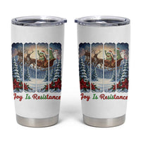 Joy Is Resistance Portland Frog Protest Tumbler Cup Funny Holiday Meme Gift Idea - Wonder Print Shop