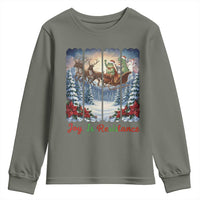 Joy Is Resistance Portland Frog Protest Youth Sweatshirt Funny Holiday Meme Gift Idea - Wonder Print Shop