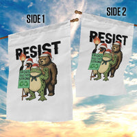 Funny Christmas Frogs Together Strong Garden Flag Portland Resist Meme Gift - Wonder Print Shop