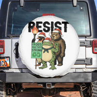 Funny Christmas Frogs Together Strong Spare Tire Cover Portland Resist Meme Gift - Wonder Print Shop