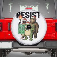 Funny Christmas Frogs Together Strong Spare Tire Cover Portland Resist Meme Gift - Wonder Print Shop