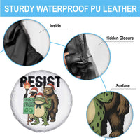 Funny Christmas Frogs Together Strong Spare Tire Cover Portland Resist Meme Gift - Wonder Print Shop