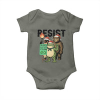 Funny Christmas Frogs Together Strong Baby Onesie Portland Resist Meme Gift - Wonder Print Shop