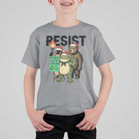Funny Christmas Frogs Together Strong T Shirt For Kid Portland Resist Meme Gift - Wonder Print Shop