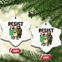 Funny Xmas Frogs Together Strong Ceramic Ornament Portland Resist Meme Gift - Wonder Print Shop
