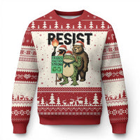 Funny Xmas Frogs Together Strong Ugly Christmas Sweater Portland Resist Meme Gift - Wonder Print Shop