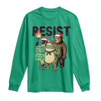 Funny Christmas Frogs Together Strong Long Sleeve Shirt Portland Resist Meme Gift - Wonder Print Shop