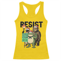 Funny Christmas Frogs Together Strong Racerback Tank Top Portland Resist Meme Gift - Wonder Print Shop