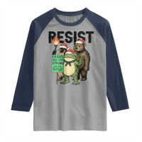 Funny Christmas Frogs Together Strong Raglan Shirt Portland Resist Meme Gift - Wonder Print Shop
