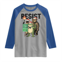 Funny Christmas Frogs Together Strong Raglan Shirt Portland Resist Meme Gift - Wonder Print Shop