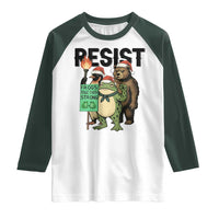 Funny Christmas Frogs Together Strong Raglan Shirt Portland Resist Meme Gift - Wonder Print Shop