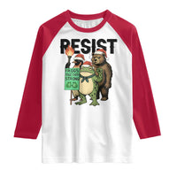 Funny Christmas Frogs Together Strong Raglan Shirt Portland Resist Meme Gift - Wonder Print Shop