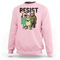 Funny Christmas Frogs Together Strong Sweatshirt Portland Resist Meme Gift - Wonder Print Shop