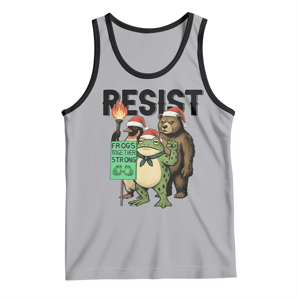 Funny Christmas Frogs Together Strong Tank Top Portland Resist Meme Gift - Wonder Print Shop