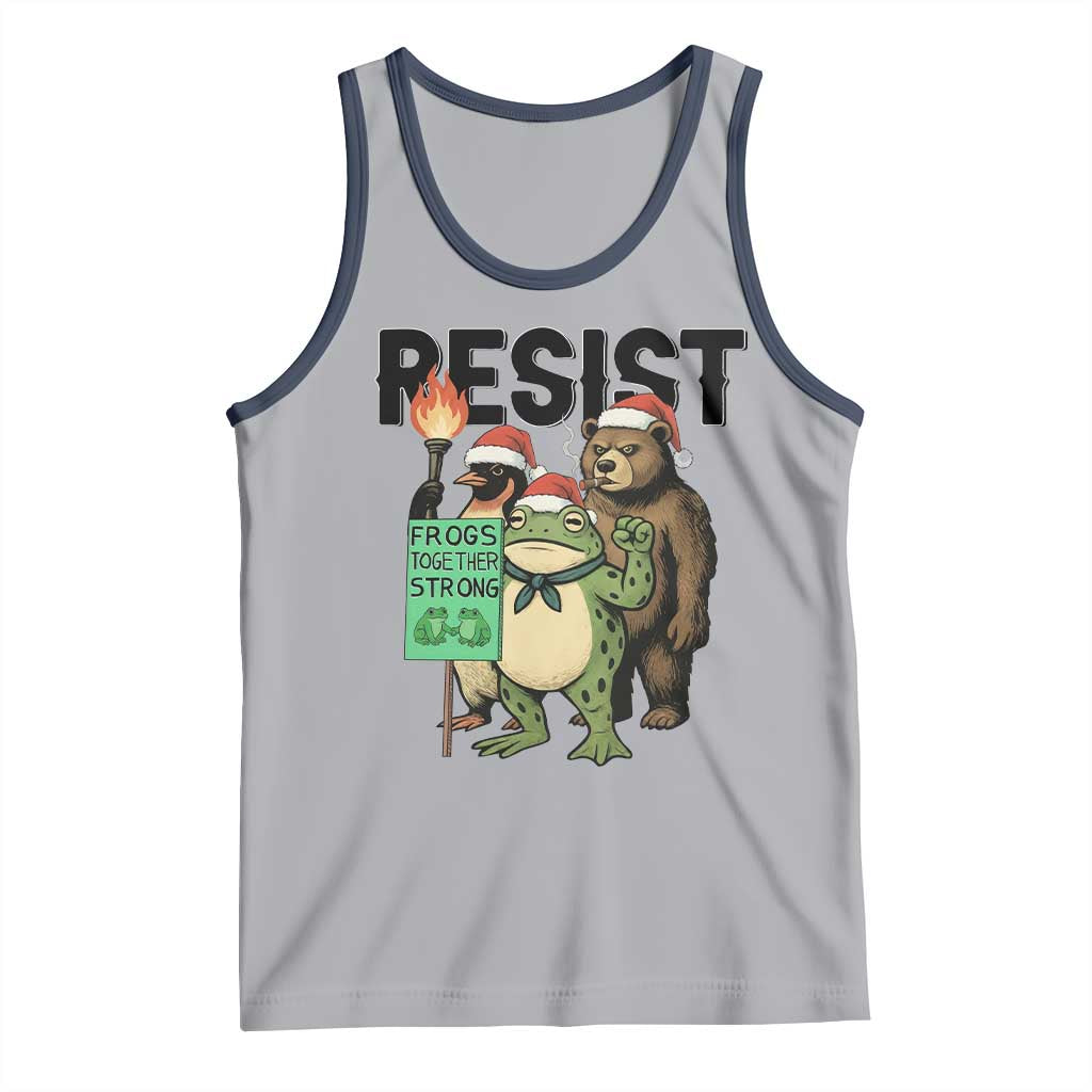 Funny Christmas Frogs Together Strong Tank Top Portland Resist Meme Gift - Wonder Print Shop