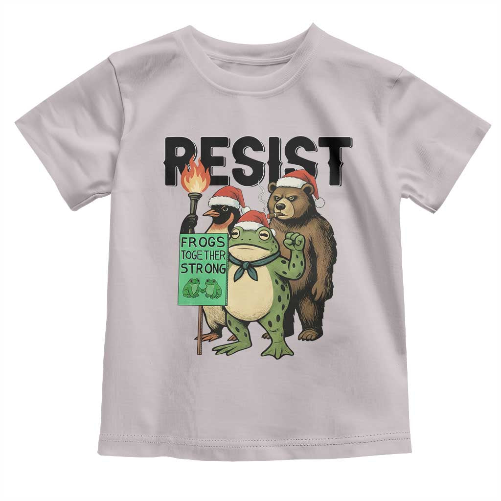 Funny Christmas Frogs Together Strong Toddler T Shirt Portland Resist Meme Gift - Wonder Print Shop