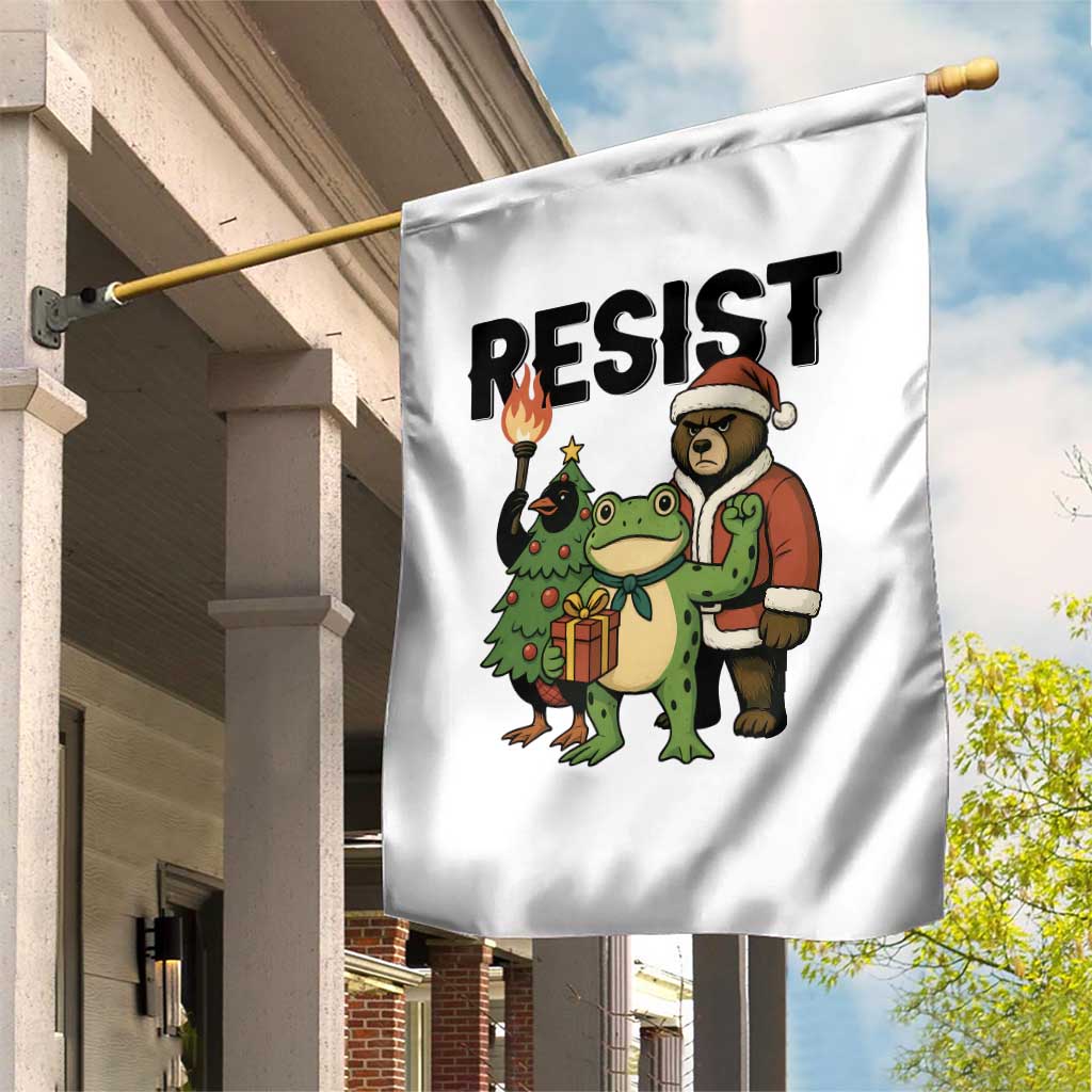 Portland Frog Protest Frogs Together Strong Garden Flag Funny Holiday Gift - Wonder Print Shop