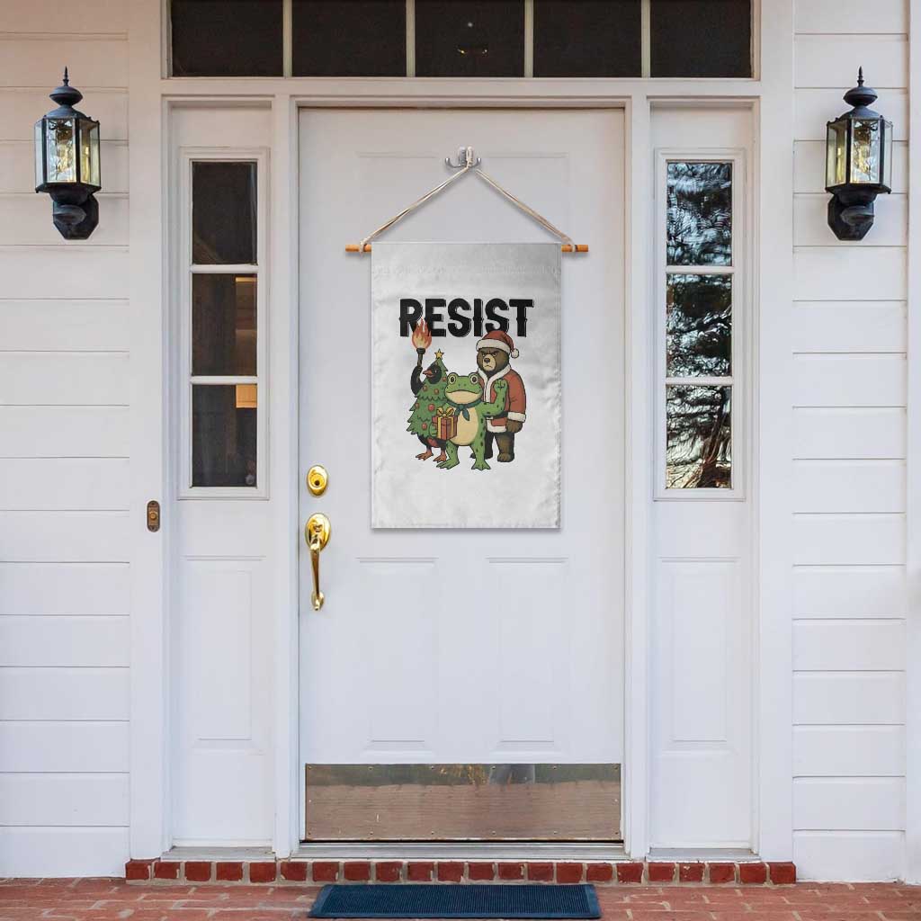 Portland Frog Protest Frogs Together Strong Garden Flag Funny Holiday Gift - Wonder Print Shop