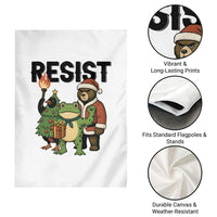Portland Frog Protest Frogs Together Strong Garden Flag Funny Holiday Gift - Wonder Print Shop