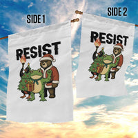 Portland Frog Protest Frogs Together Strong Garden Flag Funny Holiday Gift - Wonder Print Shop