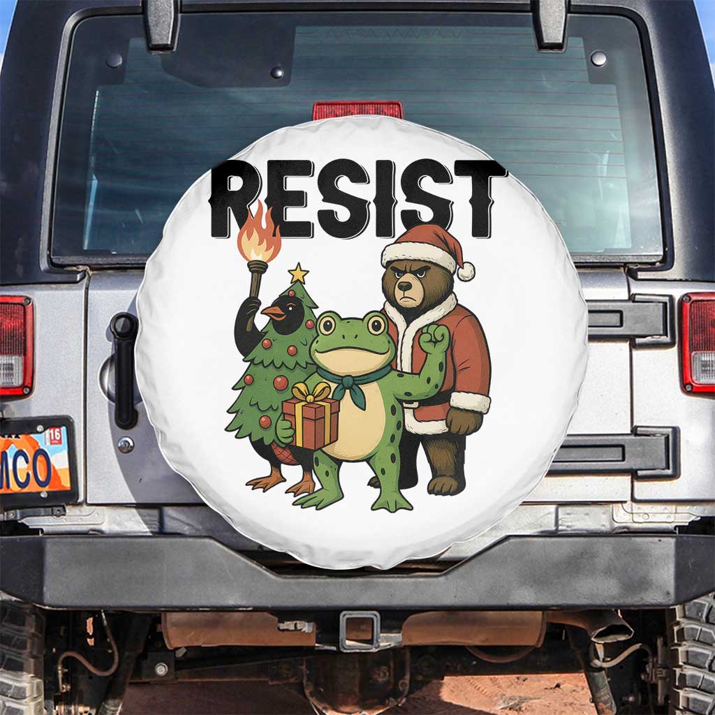 Portland Frog Protest Frogs Together Strong Spare Tire Cover Funny Holiday Gift - Wonder Print Shop