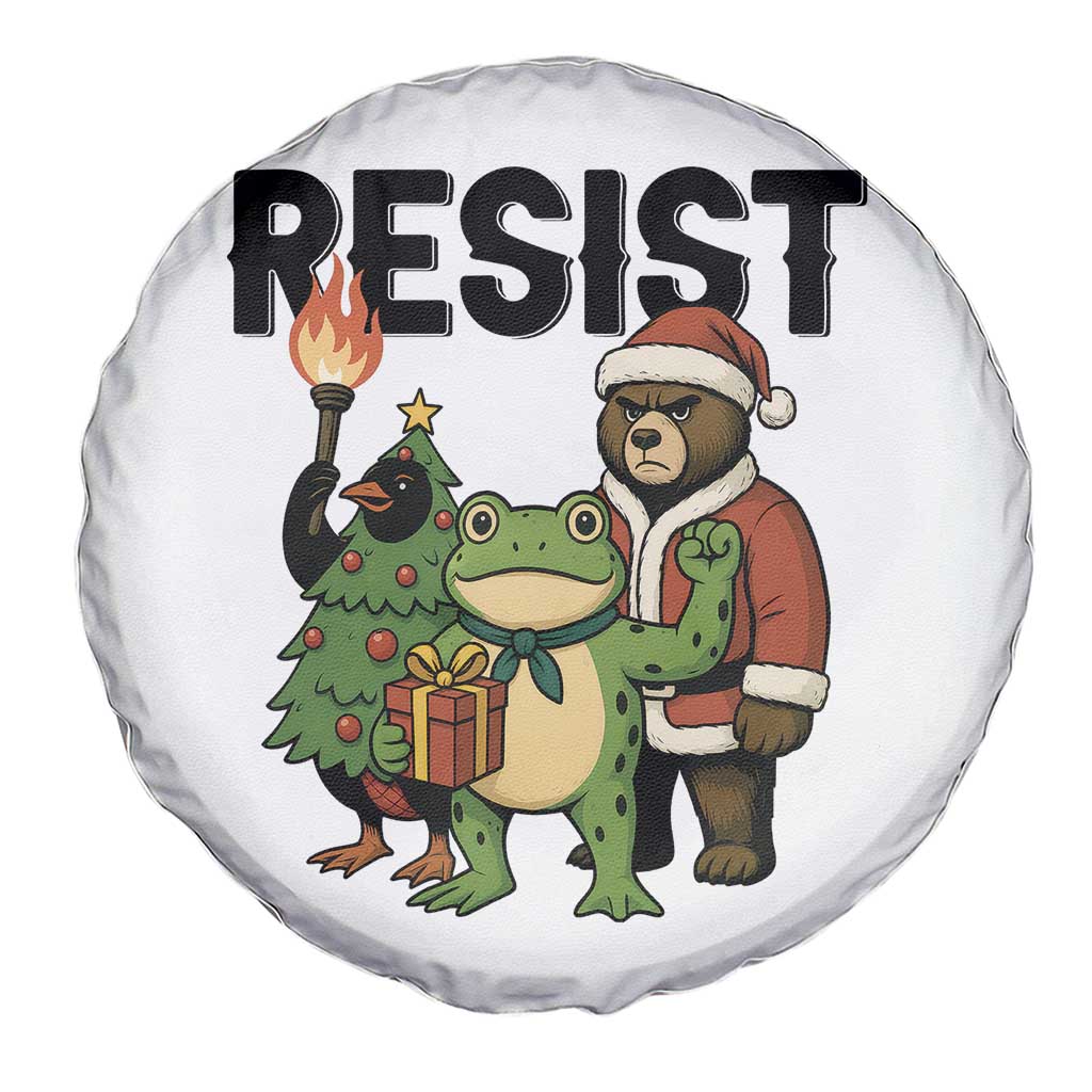 Portland Frog Protest Frogs Together Strong Spare Tire Cover Funny Holiday Gift - Wonder Print Shop