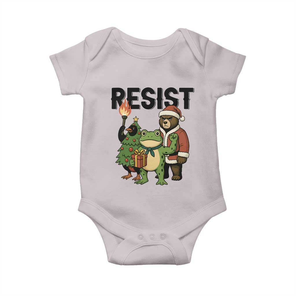 Portland Frog Protest Frogs Together Strong Baby Onesie Funny Holiday Gift - Wonder Print Shop