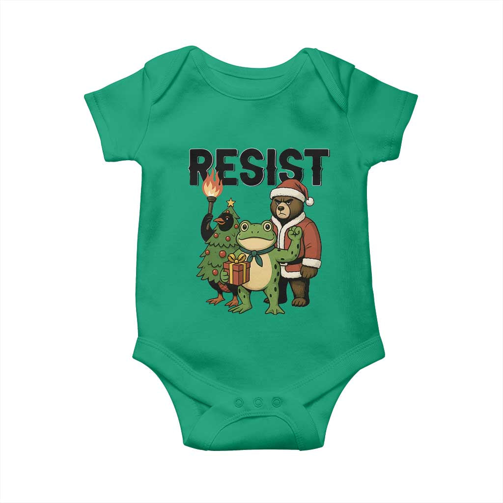 Portland Frog Protest Frogs Together Strong Baby Onesie Funny Holiday Gift - Wonder Print Shop