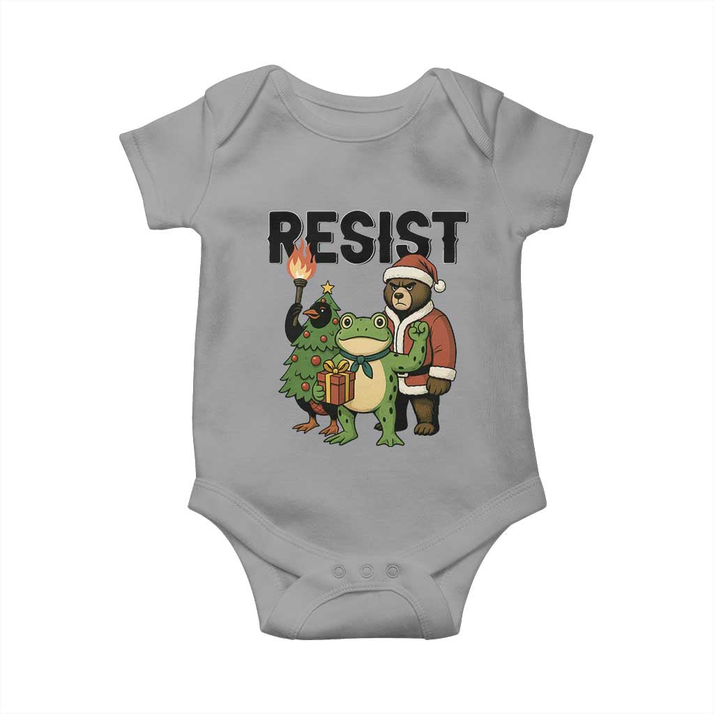 Portland Frog Protest Frogs Together Strong Baby Onesie Funny Holiday Gift - Wonder Print Shop