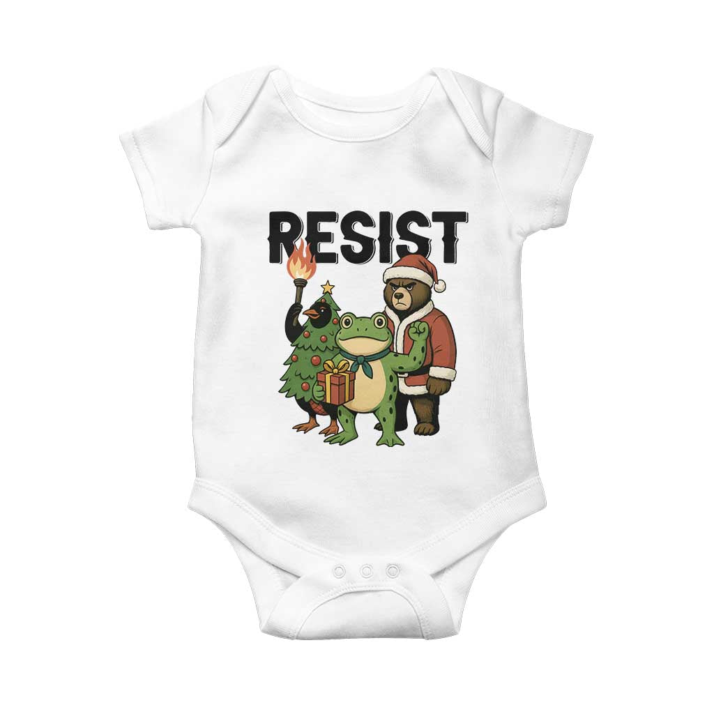 Portland Frog Protest Frogs Together Strong Baby Onesie Funny Holiday Gift - Wonder Print Shop