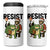 Portland Frog Protest Frogs Together Strong 4 in 1 Can Cooler Tumbler Funny Holiday Gift - Wonder Print Shop
