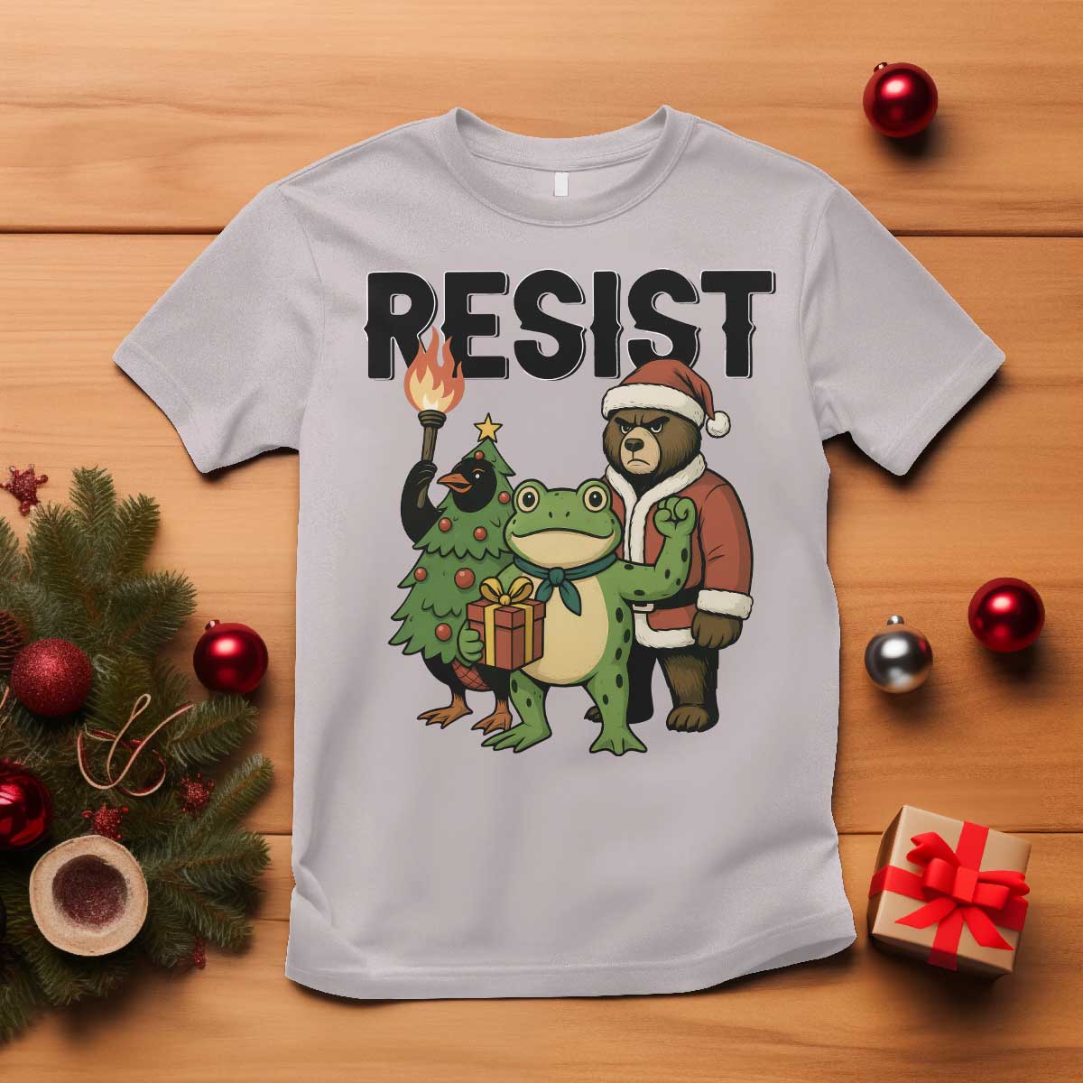 Portland Frog Protest Frogs Together Strong T Shirt Funny Holiday Gift - Wonder Print Shop