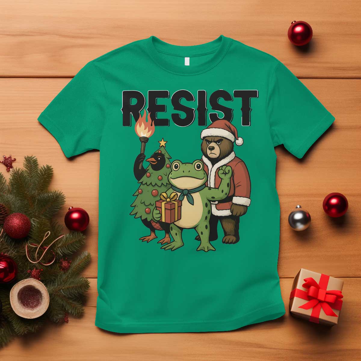 Portland Frog Protest Frogs Together Strong T Shirt Funny Holiday Gift - Wonder Print Shop