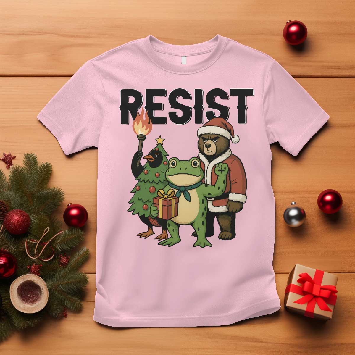 Portland Frog Protest Frogs Together Strong T Shirt Funny Holiday Gift - Wonder Print Shop