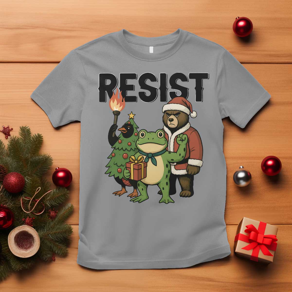 Portland Frog Protest Frogs Together Strong T Shirt Funny Holiday Gift - Wonder Print Shop