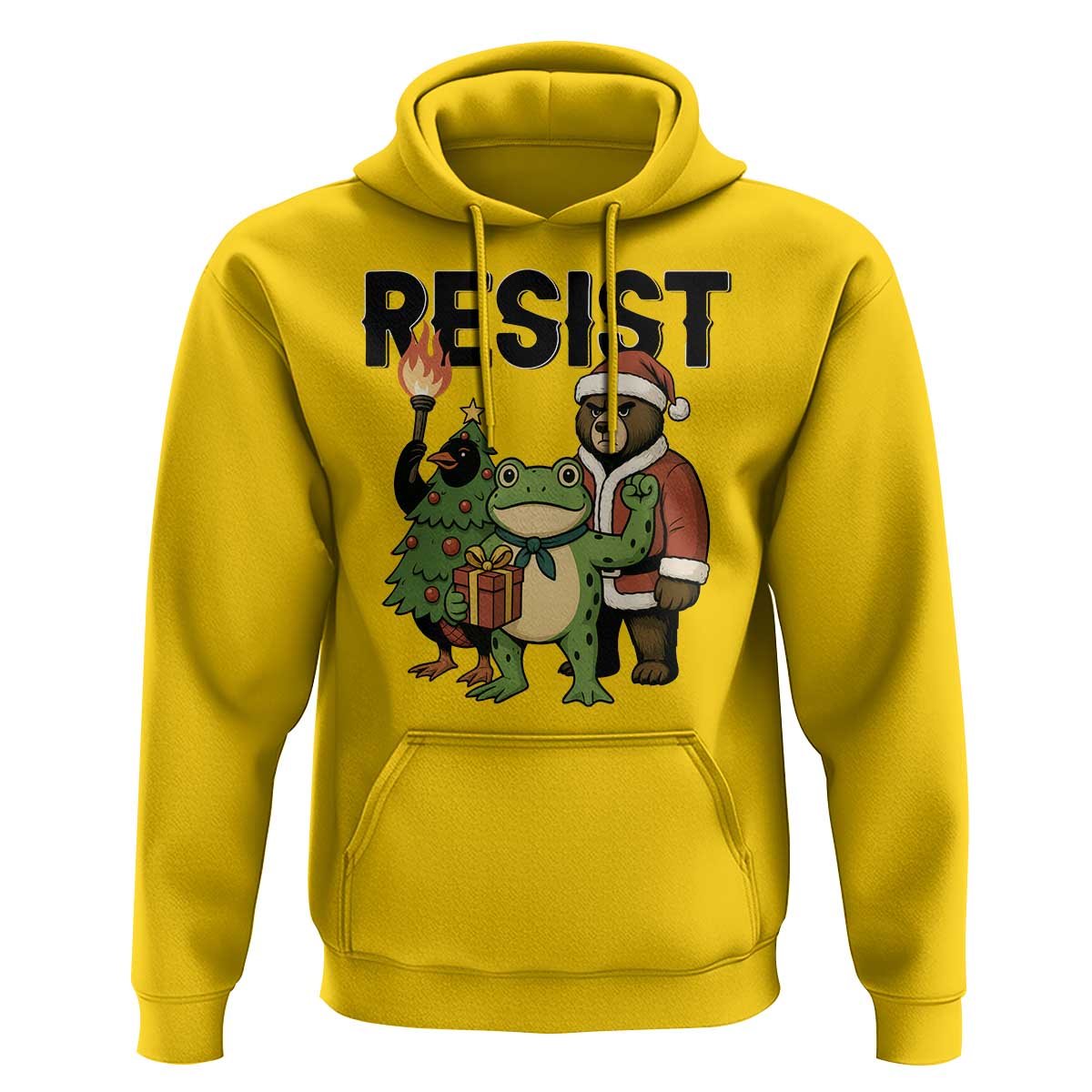Portland Frog Protest Frogs Together Strong Hoodie Funny Holiday Gift - Wonder Print Shop