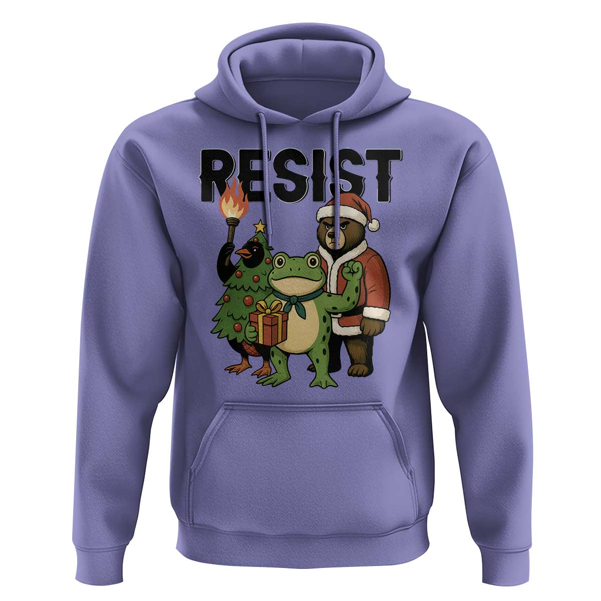 Portland Frog Protest Frogs Together Strong Hoodie Funny Holiday Gift - Wonder Print Shop