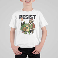 Portland Frog Protest Frogs Together Strong T Shirt For Kid Funny Holiday Gift - Wonder Print Shop