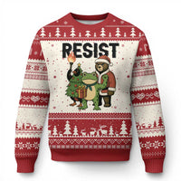 Portland Frog Protest Frogs Together Strong Ugly Christmas Sweater Funny Holiday Gift - Wonder Print Shop